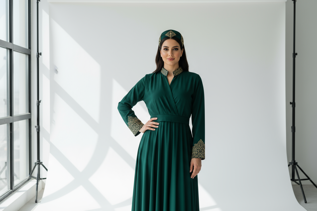 Arab women with white background