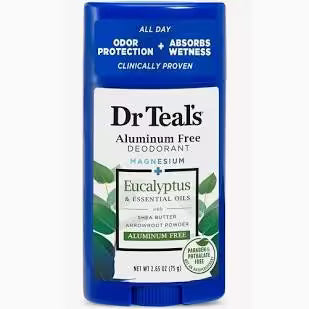 Dr Teal's Eucalyptus Aluminium Free Deodrant - 75g